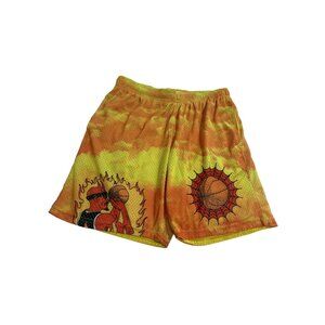 MARKET Unholy Jumper Shorts in Yellow Orange